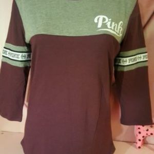 VS Pink 3/4 sleeve shirt